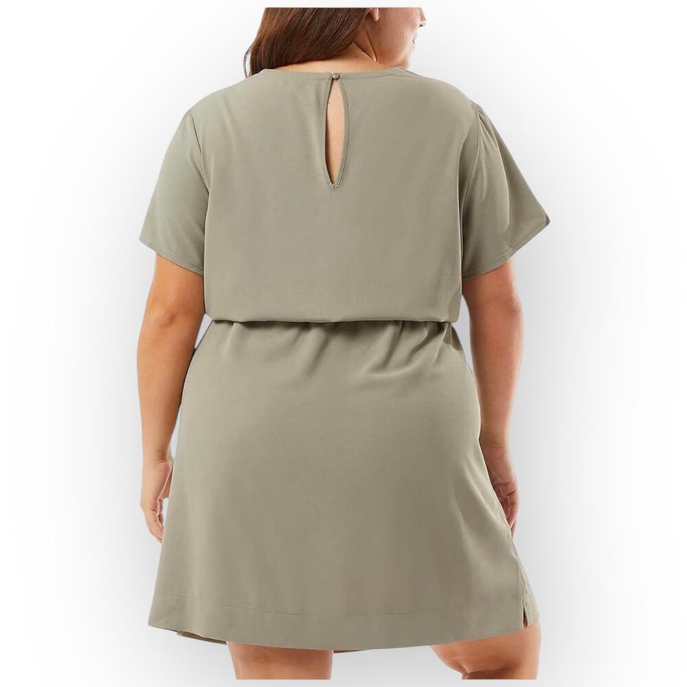 32 Degrees Soft Twill Drawstring Dress Women 3X NWT - Picture 3 of 7
